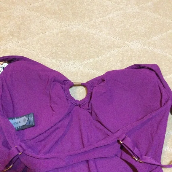 Amoressa NWT Glimmer One-Piece Swimsuit, 6 - Picture 8 of 11